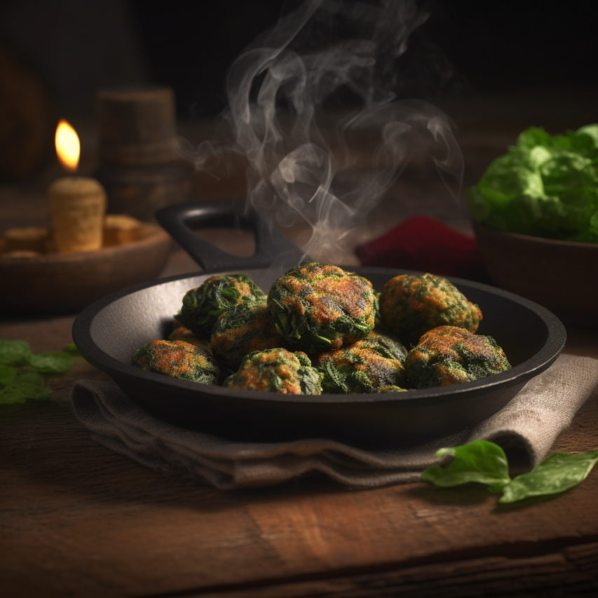 Spicy Spinach Fritters