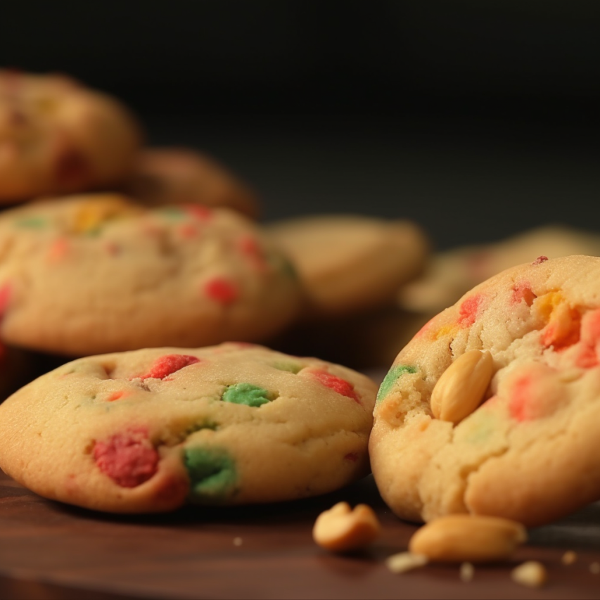 Karachi Cashew and Tutti Frutti Cookies