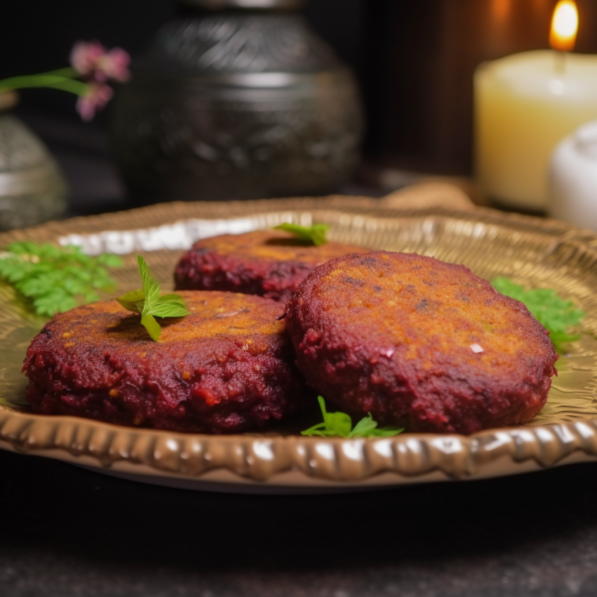 Spiced Beetroot and Raw Banana Cutlets
