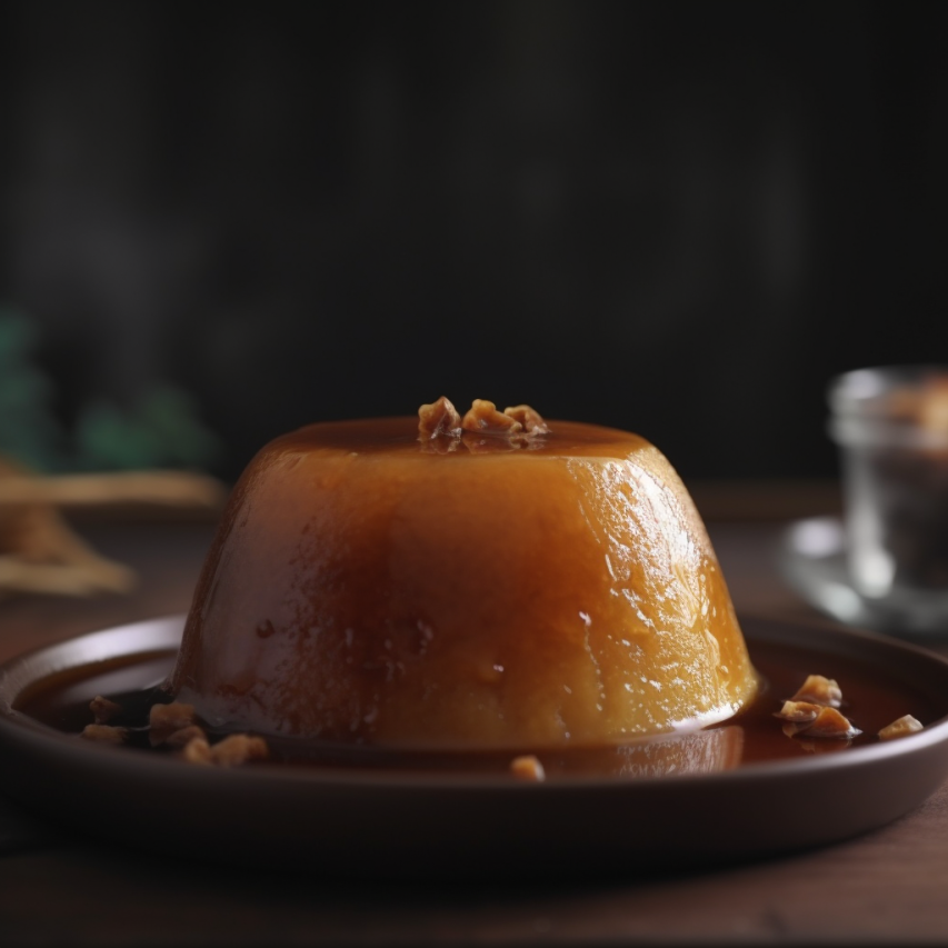 Steamed Coconut Egg Pudding with Jaggery