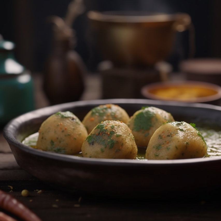 Spicy Moong Dal Dumplings 