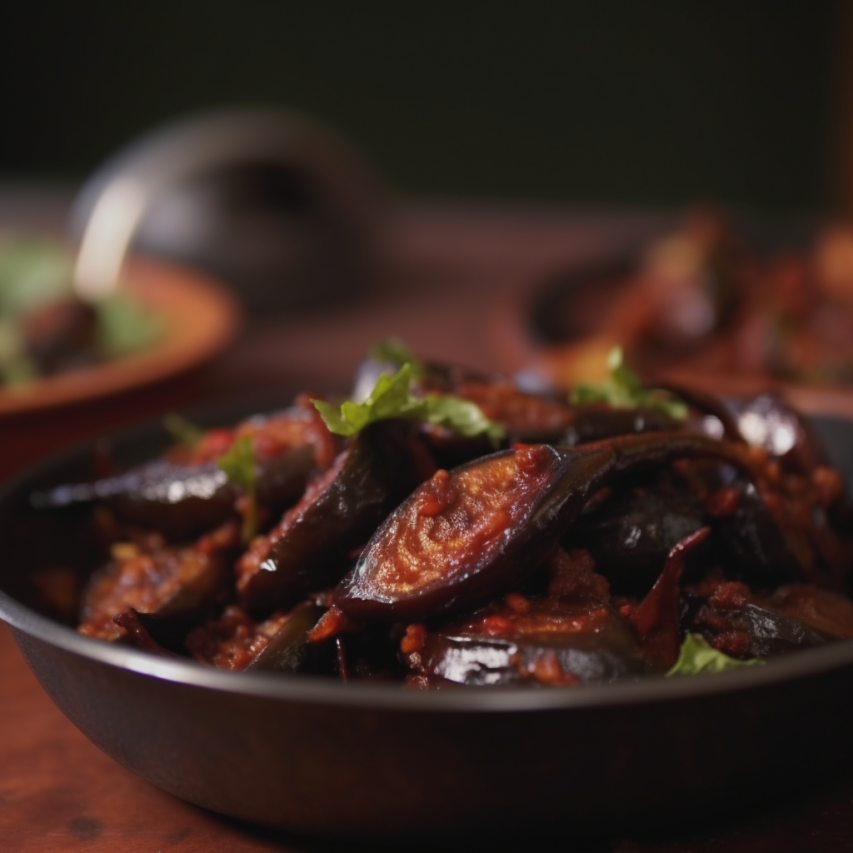 Spicy Nellor Brinjal Fry