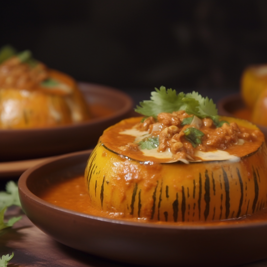 Stuffed Bottle Gourd in No Onion No Garlic Makhani Gravy