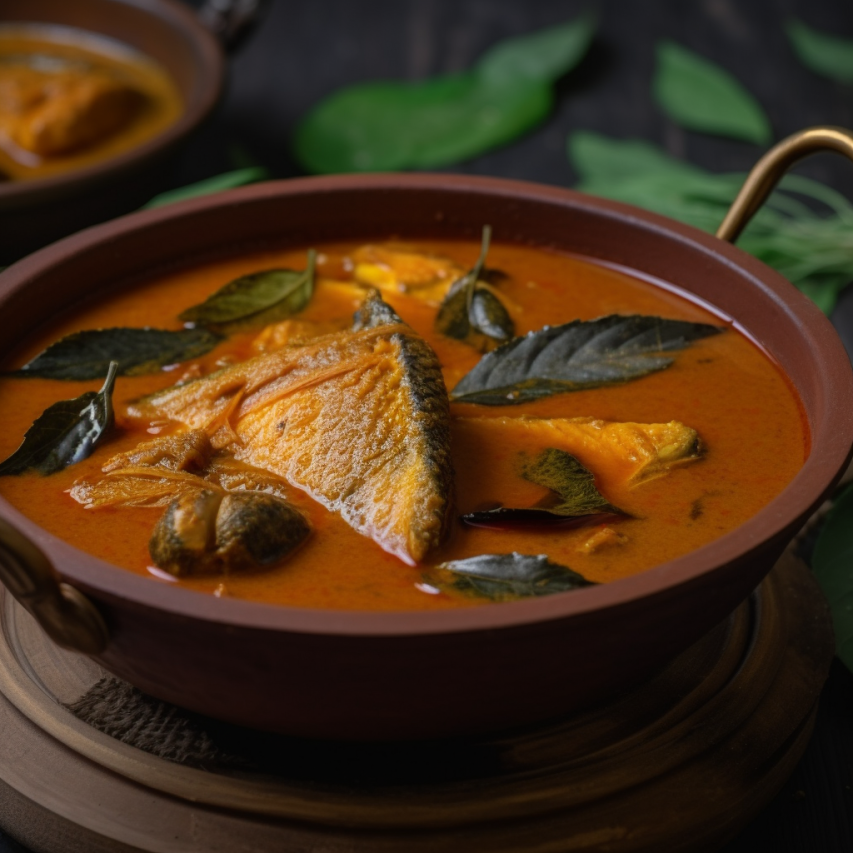 Assamese Fish Curry with Curry Leaves Gravy