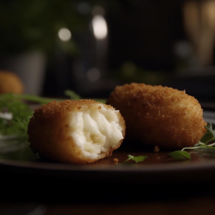 Fennel Potato Croquettes with Cottage Cheese