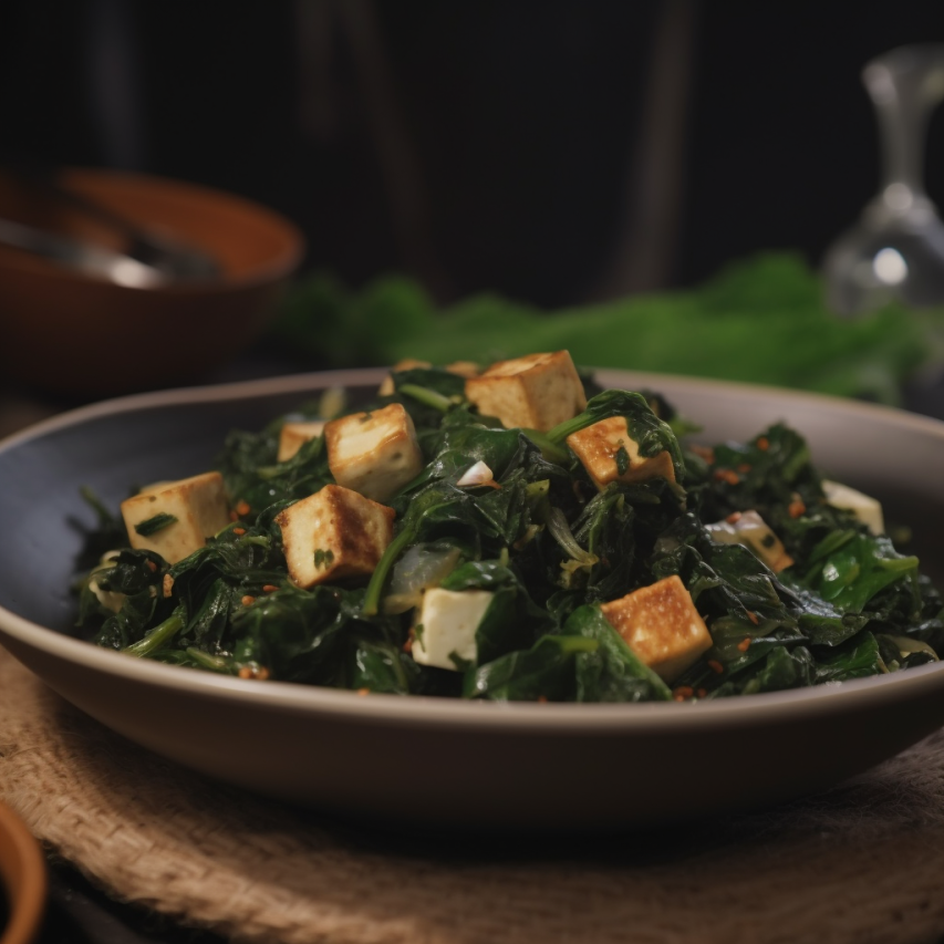 Drumstick Leaves and Paneer Stir-Fry