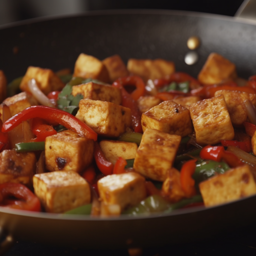 Spicy Tofu and Capsicum Stir-Fry 