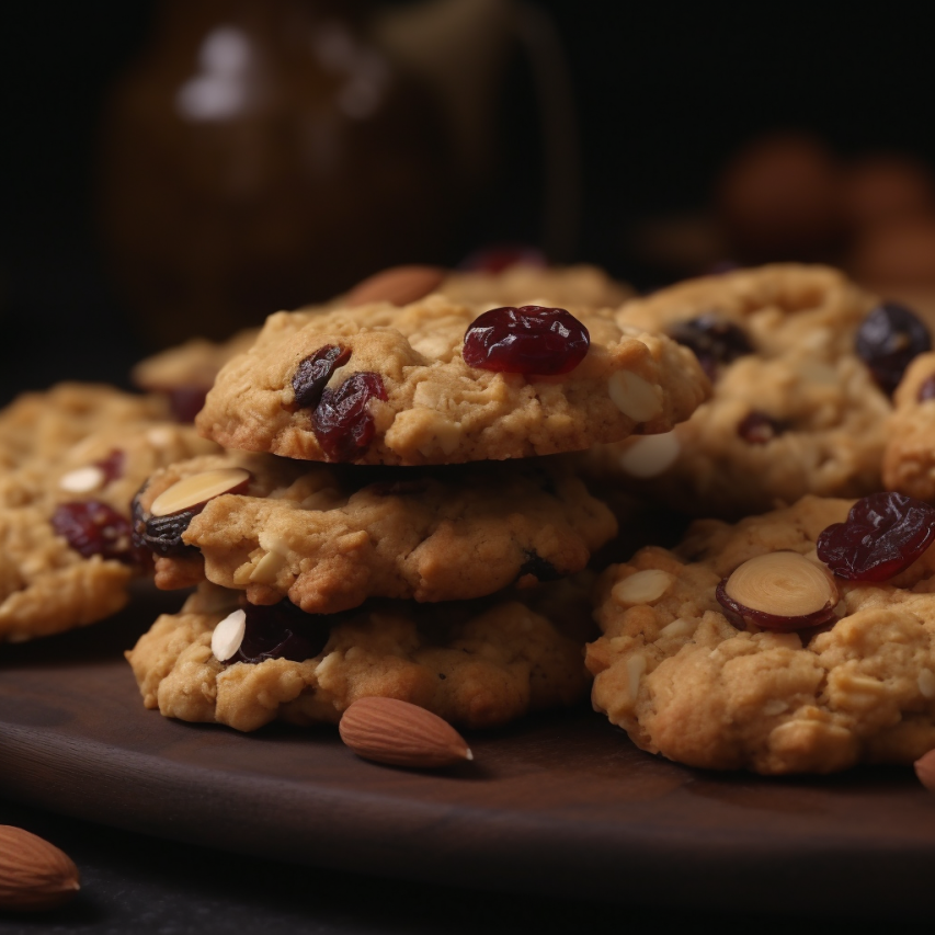 Healthy Oats Cranberry Almond Cookies