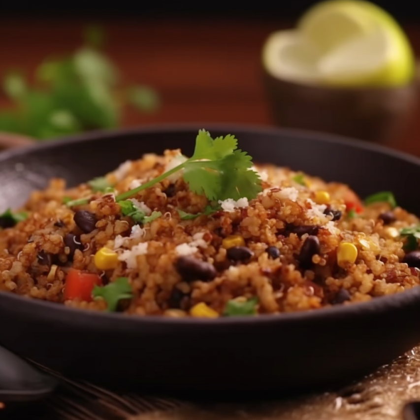 Mexican Quinoa and Brown Rice Medley
