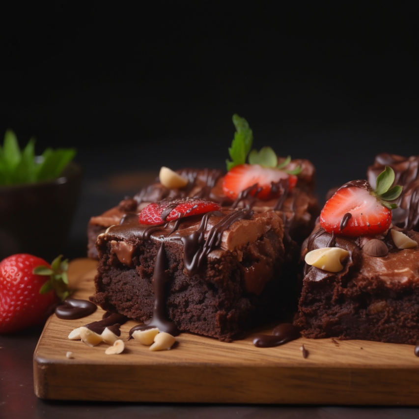 Chocolate Strawberry Brownie Bars 