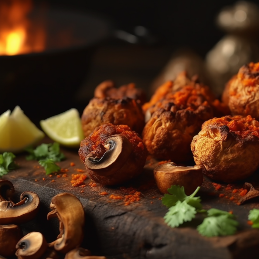 Spicy Tandoori Mushroom Bites 