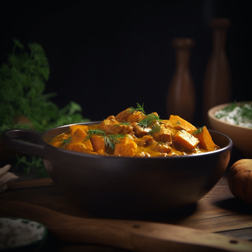 Chicken and Sweet Potato Dill Curry