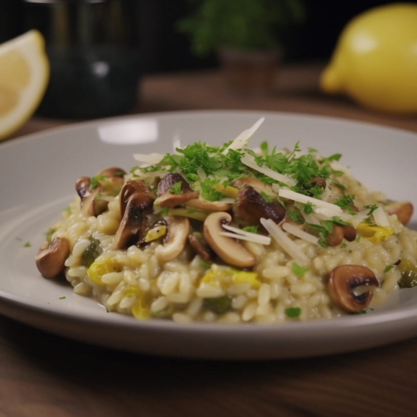 Lemon, Leek & Mushroom Risotto