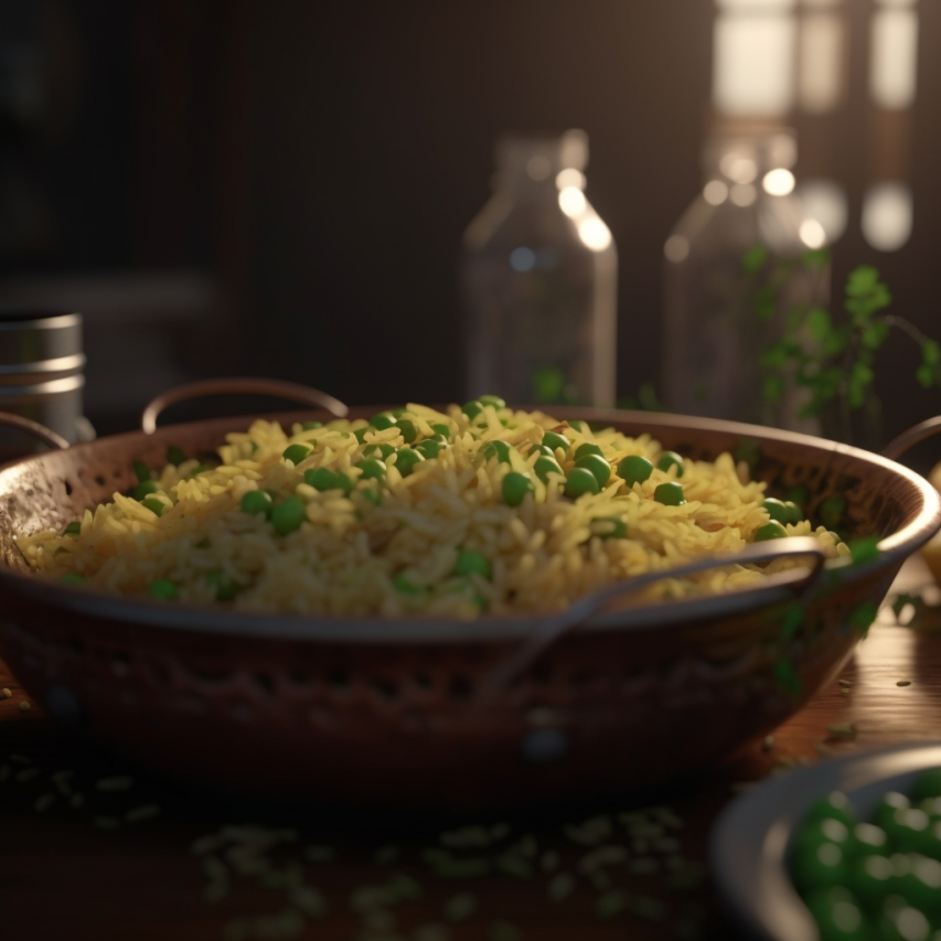 Peas and Rice Pilaf