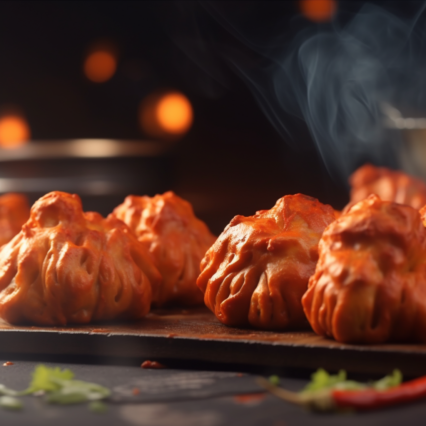 Tandoori Chicken Momos 