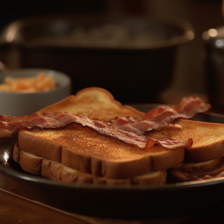 Whole Wheat French Toast with Oven-Roasted Bacon