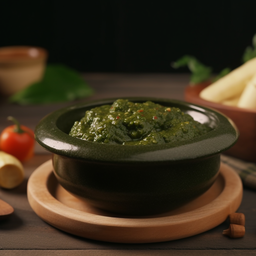 Tangy Spinach and Zucchini Chutney